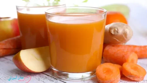  التفاح والجزر للرضع في التغذية