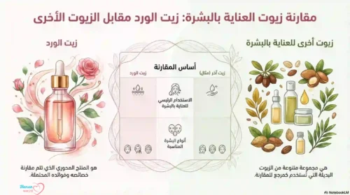  استخدام زيت الورد للوجه 
